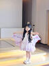靚貝城堡女童連衣裙夏裝2026新款洋氣兒童翅膀吊帶裙子小女孩寶寶公主裙 淺紫色 110 曬單實(shí)拍圖
