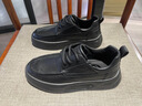七匹狼休閑皮鞋男夏季新款英倫風(fēng)厚底百搭通勤鞋一腳蹬軟底輕便懶人鞋男 黑色 【標準皮鞋碼】 41 曬單實(shí)拍圖