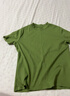 羅蒙（ROMON）高檔春夏半高領(lǐng)純棉短袖女立領(lǐng)T恤百搭中袖上衣顯瘦打底 草綠色 L 100-120斤 曬單實(shí)拍圖