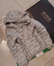 波司登（BOSIDENG）鵝絨羽絨服女士春秋輕薄連帽寬松短款內膽百搭保暖外套 【店長(cháng)推薦】700+蓬鵝絨-巖石灰-格雷系【卡碼拍大】 M 165/88A 體重約125-140斤 曬單實(shí)拍圖