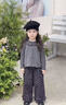 粉筆末端女童春裝套裝2026新款中小童洋氣時(shí)髦巨好看女寶寶早春韓系三件套 灰色 110 曬單實(shí)拍圖