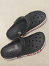 卡駱馳（CROCS）貝雅卡駱班洞洞鞋輕便耐磨一腳蹬休閑鞋女鞋時(shí)尚沙灘鞋|205089 深藍/辣椒紅-4CC 43 (270mm) 曬單實(shí)拍圖