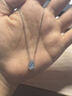 范琦（Fanci）藍眼淚項鏈水滴簡(jiǎn)約銀項鏈女款輕奢高級感吊墜生日禮物送女朋友 曬單實(shí)拍圖