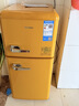 志高復古冰箱小型大容量家用租房電冰箱 化妝品網(wǎng)紅冰箱冷藏冷凍一級能效小冰箱節能省電 【檸檬黃】102L復古冰箱【7檔調溫 輕奢韻味】 曬單實(shí)拍圖