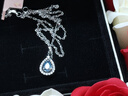 范琦（Fanci）藍眼淚項鏈水滴簡(jiǎn)約銀項鏈女款輕奢高級感吊墜生日禮物送女朋友 曬單實(shí)拍圖