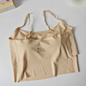 浪莎吊帶背心女自帶胸墊隱形粉底液內衣美背文胸一體式背心吊帶抹胸 曬單實(shí)拍圖
