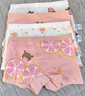 北極絨4條裝兒童內褲女童發(fā)育期純棉女孩學(xué)生10A抑菌平角短褲寶寶中大童 曬單實(shí)拍圖