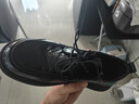 百麗男鞋質(zhì)感商務(wù)休閑皮鞋26春夏牛皮舒適通勤鞋 黑色-系帶 41 曬單實(shí)拍圖