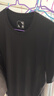 京東京造80支液氨短袖男士t恤打底衫內搭春季新款男裝衣服輕奢抗皺黑L 曬單實(shí)拍圖