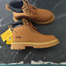 Jeep吉普25秋冬新款真牛皮防水踢不爛大黃靴男厚底增高工裝高幫馬丁靴 金黃（偏大，請拍小一碼） 41 曬單實(shí)拍圖