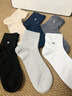 夢(mèng)特嬌襪子男士夏季100%純棉薄款網(wǎng)眼透氣吸汗中筒襪抗菌防臭夏天商務(wù)襪 曬單實(shí)拍圖