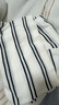 三彩2026春季新款圓領(lǐng)針織衫落肩袖毛衫寬松條紋套頭衫休閑M 黑白條紋 M 160/84A 曬單實(shí)拍圖