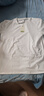 蕉下（beneunder）短袖T恤男士棉感寬松休閑透氣耐洗夏季男裝CT006霜奶白2XL 曬單實(shí)拍圖