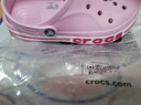 卡駱馳（CROCS）貝雅卡駱班兒童洞洞鞋沙灘鞋男女童包頭拖鞋/207018/207019 芭蕾粉/糖果粉-6TG 35 (215mm) 曬單實(shí)拍圖