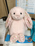 Jellycat花布邦尼兔動(dòng)物毛絨玩偶兔子玩偶兒童娃娃送禮生日禮物 徹蕊（胭脂粉色） Medium 曬單實(shí)拍圖