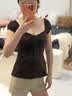 HOLLISTER小海鷗圖案甜美波點(diǎn)V領(lǐng)短袖襯衫26春夏女裝340-6134 白色 S (165/84A) 尺碼偏大，建議小一碼 曬單實(shí)拍圖
