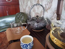 洛湘鐵壺鑄鐵壺日本原裝進(jìn)口純手工砂鐵壺煮茶器高檔燒水壺電陶爐套裝 大櫻花鐵壺+砂鐵電陶爐 1500ml 曬單實(shí)拍圖