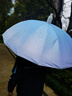 彎鉤長(cháng)柄漸變自動(dòng)雨傘遮陽(yáng)傘男女大號加大加固結實(shí)抗風(fēng)暴雨專(zhuān)用傘 漸變海鹽藍【防水套】-全遮光傘布-16骨皮彎柄 曬單實(shí)拍圖