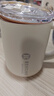 富光拾喜（FUGURNG BESTJOY）保溫杯帶把手覆瓷內膽雙飲馬克杯辦公室咖啡茶杯水杯子450ml白色 曬單實(shí)拍圖