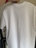 立蒙（LIMENG）男女裝素色180g全棉短袖t恤圓領(lǐng)寬松體恤打底衫 白色 XL 曬單實(shí)拍圖