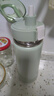希樂(lè )（cille）316不銹鋼保溫杯大容量男士吸管杯子外出便攜運動(dòng)水杯薄荷綠600ml 曬單實(shí)拍圖