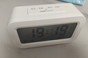 康巴絲（Compas）電子鬧鐘夜光智能語(yǔ)音報時(shí)起床神器鬧鈴強力叫醒兒童學(xué)生床頭鐘開(kāi)學(xué)必備 2139 白色充電款開(kāi)學(xué)季 曬單實(shí)拍圖