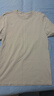蕉下（beneunder）短袖T恤男士棉感寬松休閑透氣耐洗夏季男裝CT006淺咖灰XL 曬單實(shí)拍圖