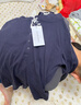 UR2026春季新款女裝鬼馬童趣連帽抽繩撞色長(cháng)袖T恤UYL450260 藏青 M 曬單實(shí)拍圖