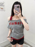 美式辣妹假兩件復古設計感短袖T恤女夏季灰色設計感露肩顯瘦上衣 灰色純棉優(yōu)質(zhì)版 XL 曬單實(shí)拍圖