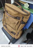 CavlslKcat復古工裝雙肩包男士背包大容量旅行包歐美帆布電腦包大學(xué)生書(shū)包 咖啡色 30*17*46cm 曬單實(shí)拍圖