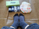 JEEP襪子男夏季【100%純棉+10A抗菌】防臭運動(dòng)吸汗耐磨全棉休閑短襪 曬單實(shí)拍圖