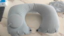 TA按壓充氣u型枕旅行便攜飛機高鐵火車(chē)睡覺(jué)頭枕脖枕護頸神器靠枕 曬單實(shí)拍圖