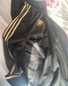 阿迪達斯（adidas）外套男女春季跑步運動(dòng)立領(lǐng)拉鏈夾克外套運動(dòng)服 黑/金 XL 曬單實(shí)拍圖