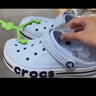 卡駱馳（CROCS）貝雅卡駱班洞洞鞋輕便耐磨一腳蹬休閑鞋女鞋時(shí)尚沙灘鞋|205089 深藍/辣椒紅-4CC 41 /42(260mm) 曬單實(shí)拍圖