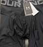 安德瑪（Under Armour）HeatGear Armour男子訓練運動(dòng)緊身中褲1361602 黑色001 L 曬單實(shí)拍圖