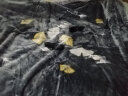 雅鹿拉舍尔毛毯加厚毯子单人1.5m毛毯被冬季被子绒毯午睡毯空调毯盖毯 银杏叶舞 150*200cm(约5斤) 实拍图