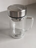 富光雙層玻璃杯支持團購定制泡茶杯辦公杯帶把 大容量男女水杯子580ML 曬單實(shí)拍圖