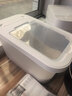 京東京造米桶 密封防蟲(chóng)儲存大米食品級容器專(zhuān)用雜糧面收納盒中號10斤 曬單實(shí)拍圖