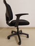 得力（deli）4900S 人體工學(xué)靠背辦公椅/電腦椅/職員椅 可升降轉椅舒棉坐墊 黑 曬單實(shí)拍圖