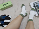 JEEP襪子男【100%純棉+10A抗菌】防臭襪春夏運動(dòng)吸汗耐磨全棉休閑男襪 曬單實(shí)拍圖