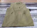 SUSTYLE奢侈高端品牌高檔男裝秋季運動(dòng)休閑純色無(wú)袖馬甲背心男士夾克開(kāi)衫 卡其 XL 【建議140-160斤】 曬單實(shí)拍圖