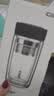 華明富光雙層玻璃杯男士商務辦公茶水分離水杯泡茶杯子 經典鵝蛋茶杯 黑色（加厚款）400ml 【精細茶隔】加厚雙層玻璃茶杯 曬單實拍圖