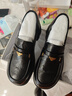 百麗（Belle）元寶樂(lè )福鞋女鞋2026春季新款商場(chǎng)同款羊皮黑色小皮鞋E9L1DAA6預售 黑色 37 (235mm) 曬單實(shí)拍圖