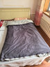 無(wú)印良品全棉被套單件100%純棉被罩雙人被單 200*230cm深灰淺灰 曬單實(shí)拍圖