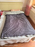 無(wú)印良品全棉被套單件100%純棉被罩雙人被單 200*230cm深灰淺灰 曬單實(shí)拍圖