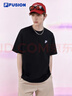 FILA FUSION斐樂(lè )官方潮牌情侶款針織短袖衫夏時(shí)尚休閑百搭純棉T恤 曬單實(shí)拍圖