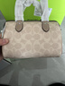 蔻馳（COACH）【品牌直供】女士ROWAN手提單肩斜挎波士頓包CW330禮物 曬單實(shí)拍圖