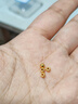 洲足金999金珠黃金小金珠金豆古法金珠DIY配件散珠隔珠路路通轉運珠 3mm金珠  合單滿(mǎn) 0.16g 包郵 多顆混發(fā)約0.03g 曬單實(shí)拍圖