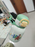 蘇泊爾（SUPOR）兒童保溫杯水杯水壺316L不銹鋼學(xué)生吸管杯背帶·芽綠KCV50CK20 曬單實(shí)拍圖