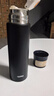 膳魔師（THERMOS）保冷保溫杯不銹鋼水杯磨砂黑500ml男女子雙蓋FFM-501送禮 曬單實(shí)拍圖